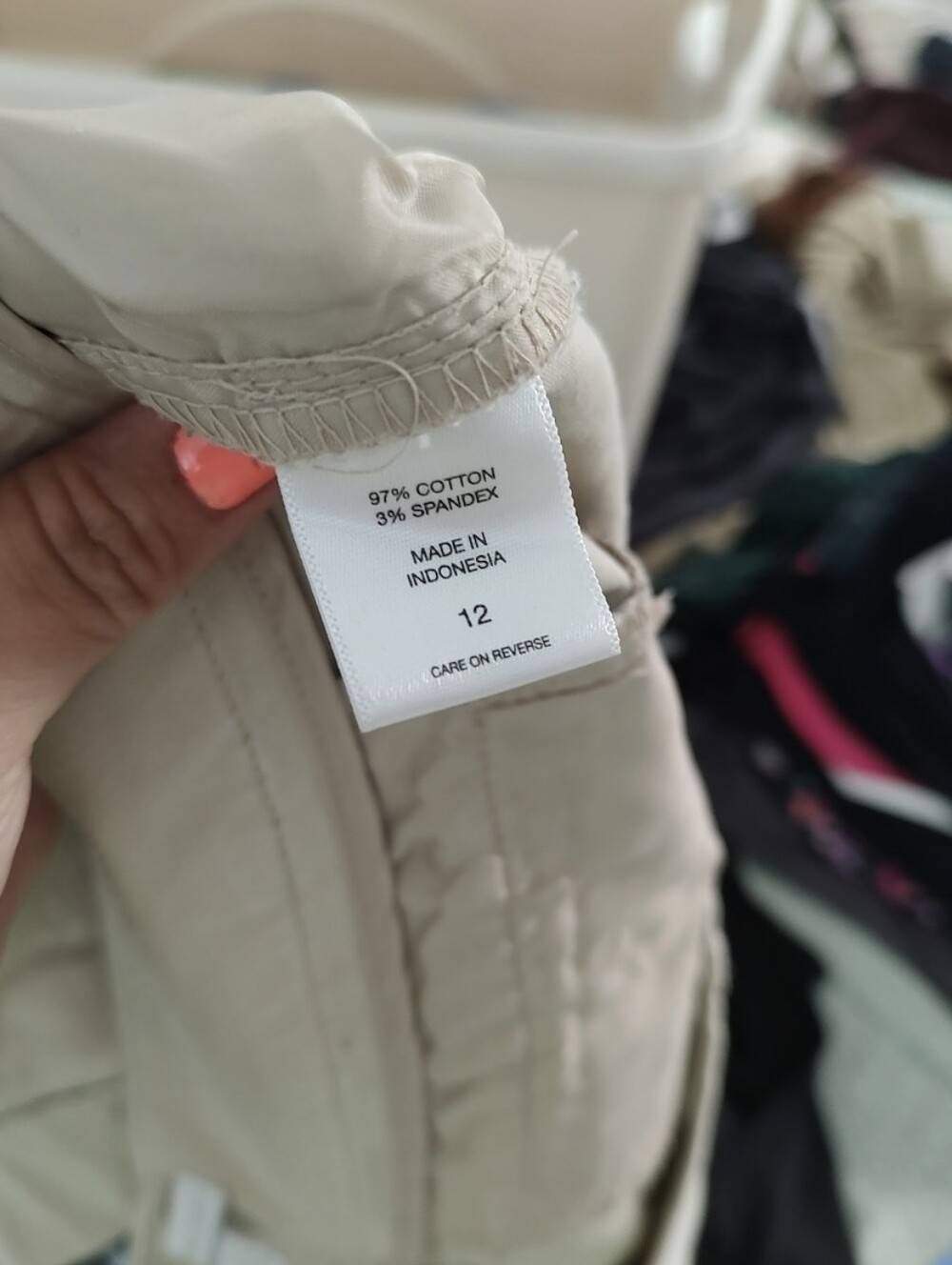 New York & Company Beige Chino Shorts 12 - Picture 9 of 10